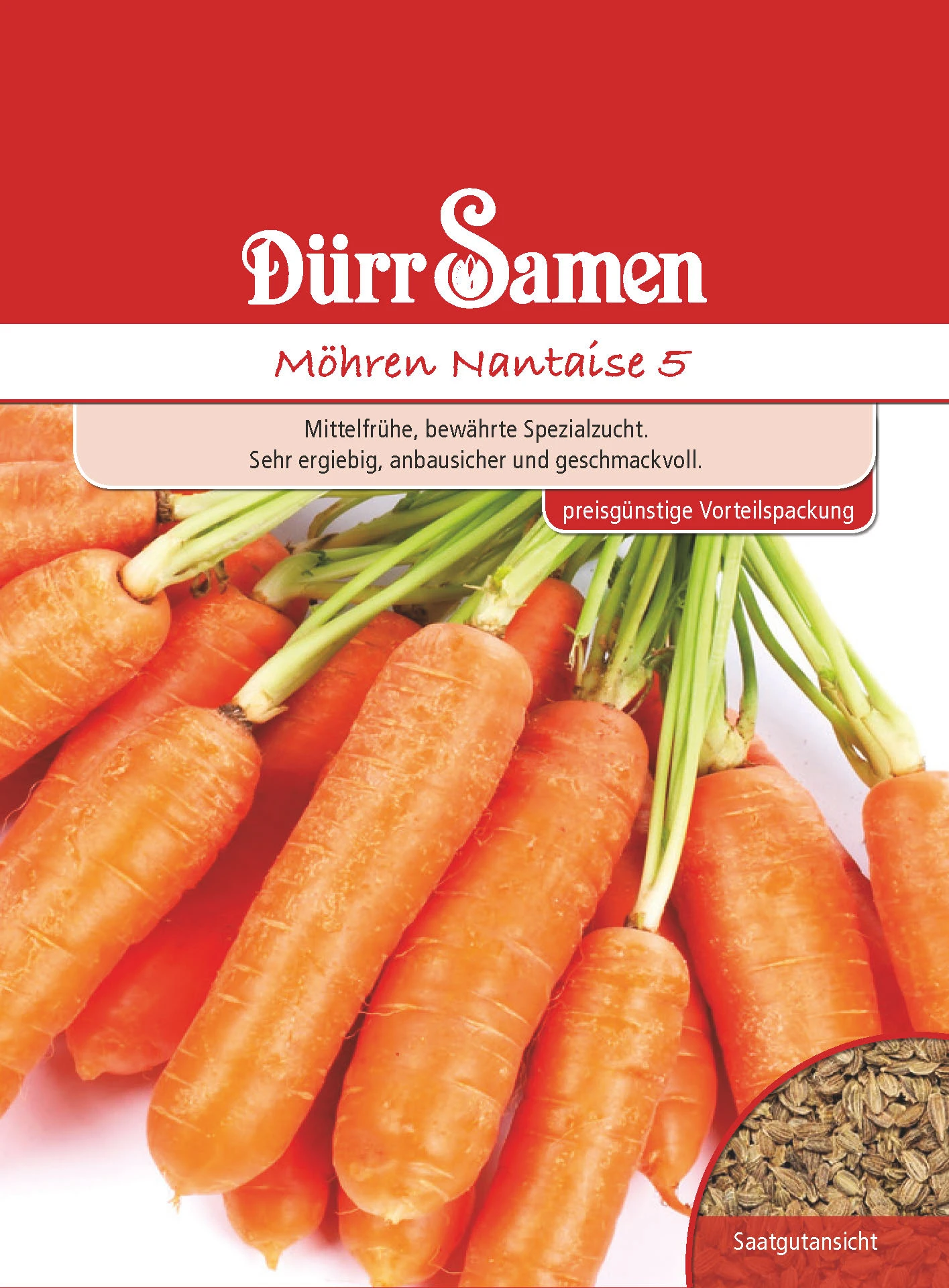 Möhre Nantaise 50 G | Möhrensamen Von Dürr Samen 1 Möhre Nantaise 50 G | Möhrensamen Von Dürr Samen