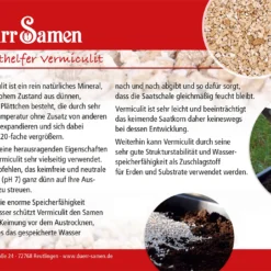 Aussaathelfer Vermiculite 400 G | Anzuchtzubehör Von Dürr Samen