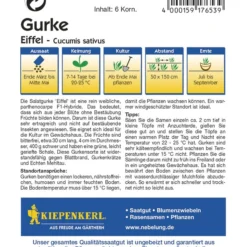 Salatgurke Eiffel F1 | Salatgurkensamen Von Kiepenkerl
