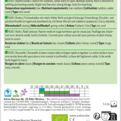 Radies Rudi (Saatband) | BIO Radieschensamen Von Sativa Rheinau