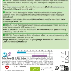 Tomate Ruthje Ks | BIO Tomatensamen Von Sativa Rheinau