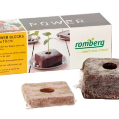 10 X 10 Cm Quadratisch Kokos-Quellblöcke PowerBlocks (15 Stück) | Growblocks Von Romberg