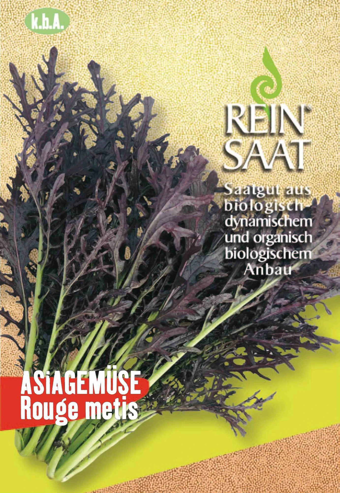 Asiagemüse Rouge Metis | BIO Salatsamen Von Reinsaat 1 Asiagemüse Rouge Metis | BIO Salatsamen Von Reinsaat
