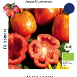 Fülltomate Striped Cavern | BIO Fülltomatensamen Von Culinaris