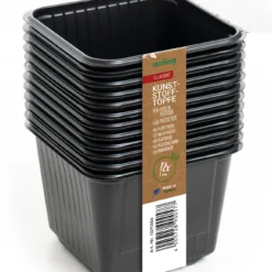 9 X 9 Cm Kunststofftöpfe Quadratisch (12 Stück) | Anzuchttöpfe Von Romberg