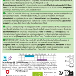 Kleinfruchttomaten Mischung | BIO Snacktomatensamen Von Sativa Rheinau