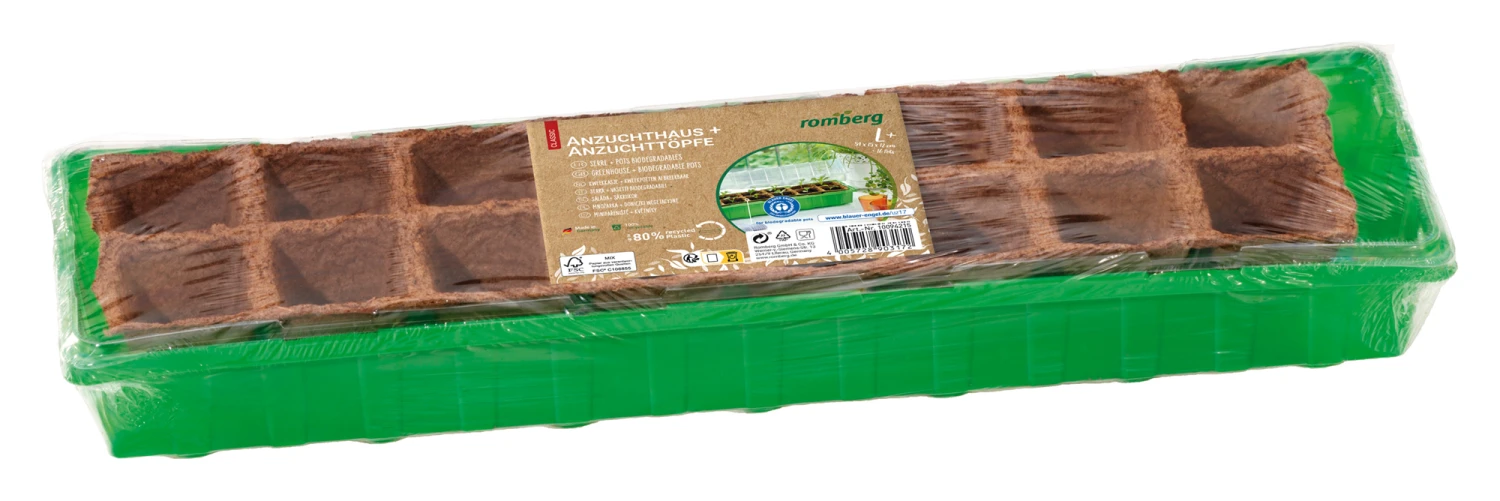 Anzuchthaus L PLUS & Anzuchttöpfe | Mini-Gewächshaus Von Romberg 1 Anzuchthaus L PLUS & Anzuchttöpfe | Mini-Gewächshaus Von Romberg