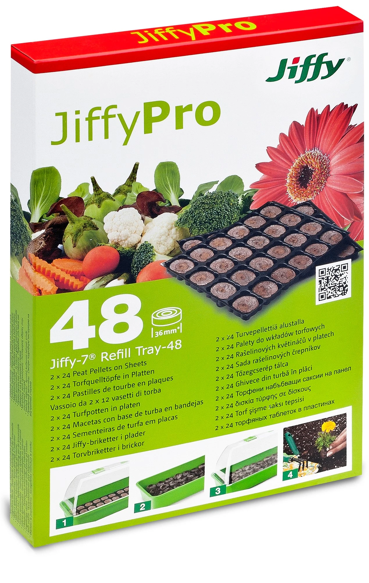 36 Mm Torfquelltöpfe (48 Stück) Im Tray | Quelltöpfe Von Jiffy 2 36 Mm Torfquelltöpfe (48 Stück) Im Tray | Quelltöpfe Von Jiffy – Bild 2