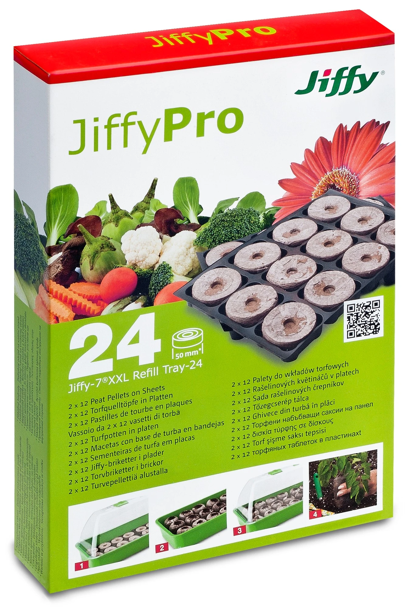 50 Mm Torfquelltöpfe (24 Stück) Im Tray | Quelltöpfe Von Jiffy 2 50 Mm Torfquelltöpfe (24 Stück) Im Tray | Quelltöpfe Von Jiffy – Bild 2