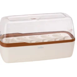 BoQube Gewächshaus &amp; Pflanzkasten L Creme-kupfer | Zimmergewächshäuser Von Romberg -Baum Freude Verkäufe 539701 BoQube Gewaechshaus und Pflanzkasten L creme kupfer