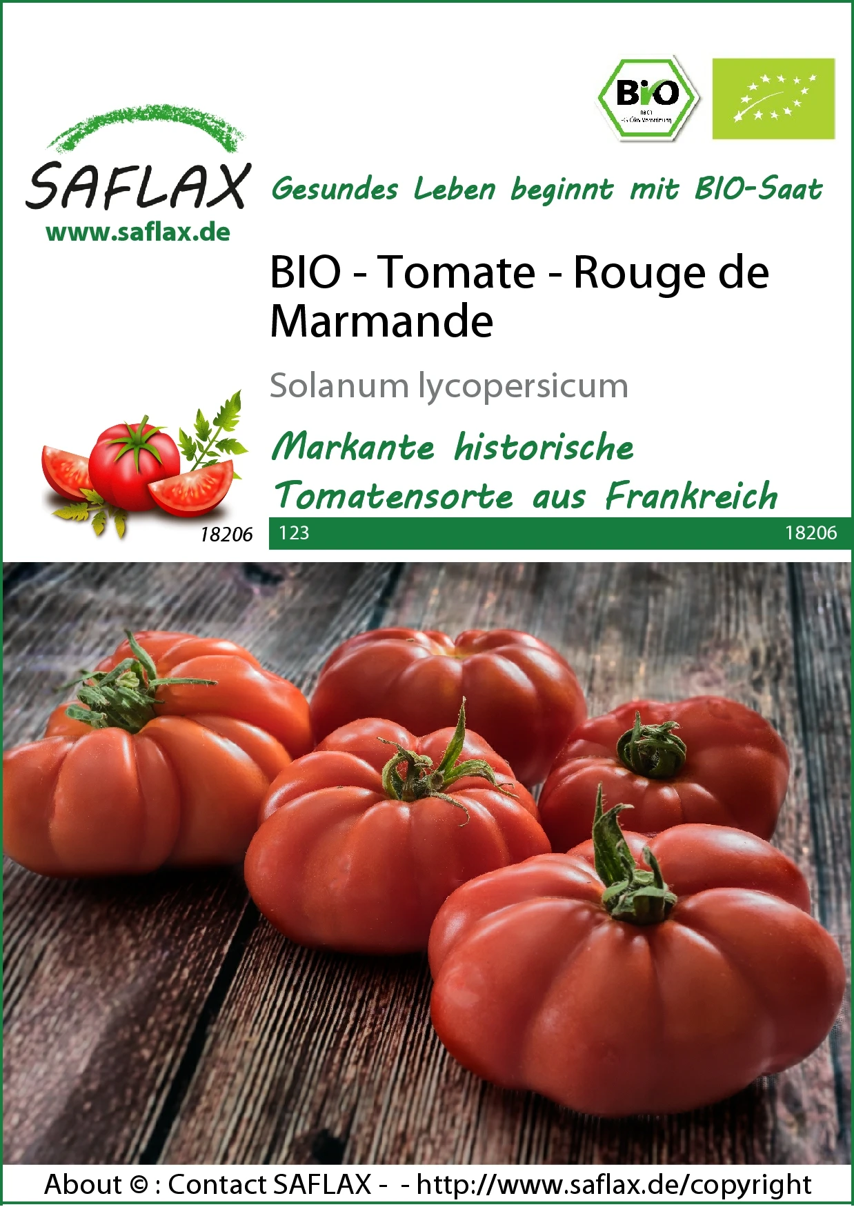 Tomate Rouge De Marmande | BIO Tomatensamen Von Saflax 2 Tomate Rouge De Marmande | BIO Tomatensamen Von Saflax – Bild 2
