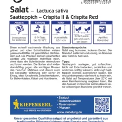 Salat Crispita II Und Crispita Red (Saatteppich) | Salatsamen Von Kiepenkerl