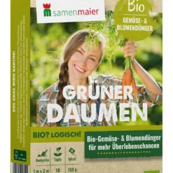 Gemüse- Und Blumendünger Grüner Daumen 150 G | Bio-Gründünger Von Samen Maier