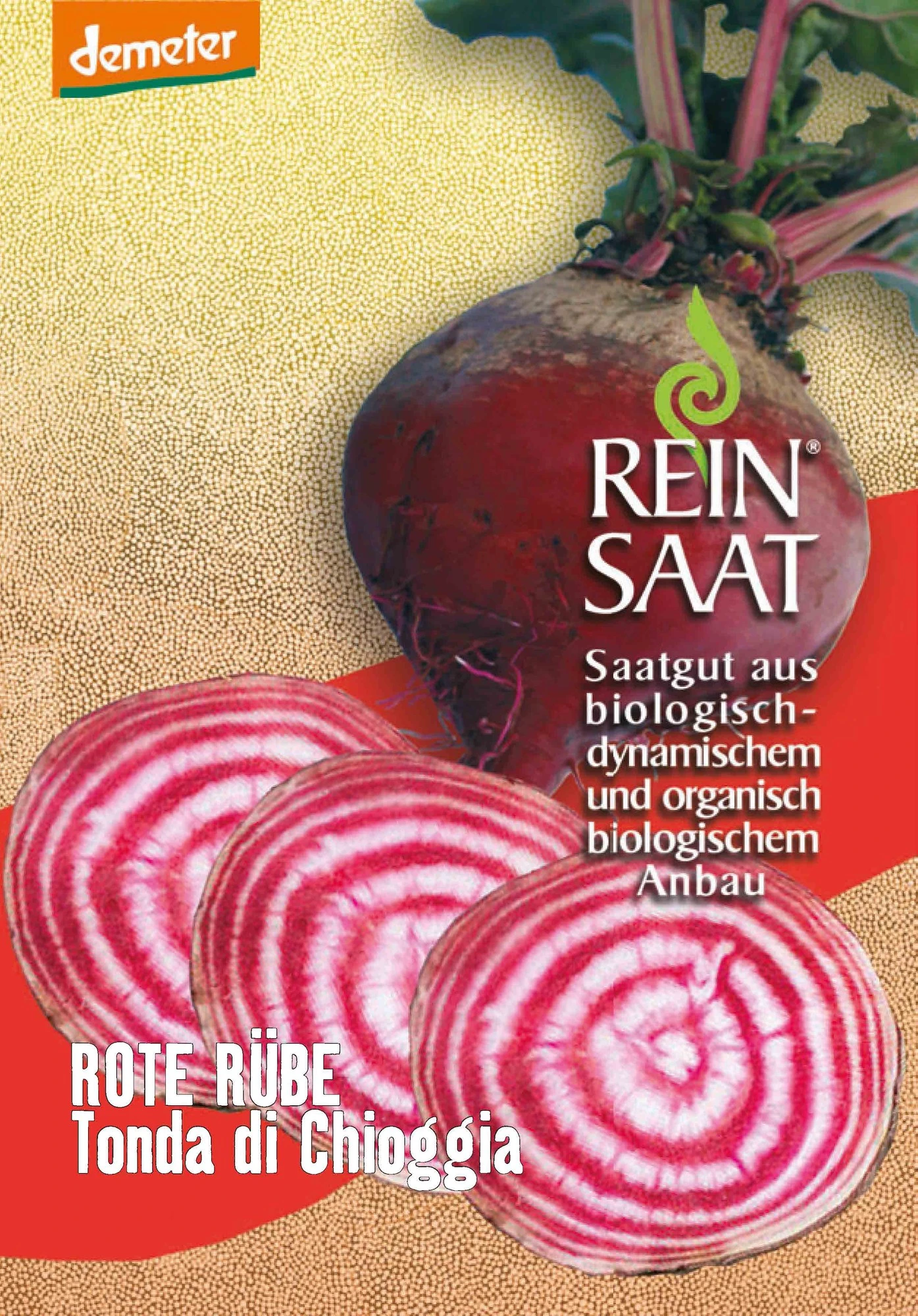 Rote Rübe Tonda Di Chioggia | BIO Rote Beetesamen Von Reinsaat 1 Rote Rübe Tonda Di Chioggia | BIO Rote Beetesamen Von Reinsaat