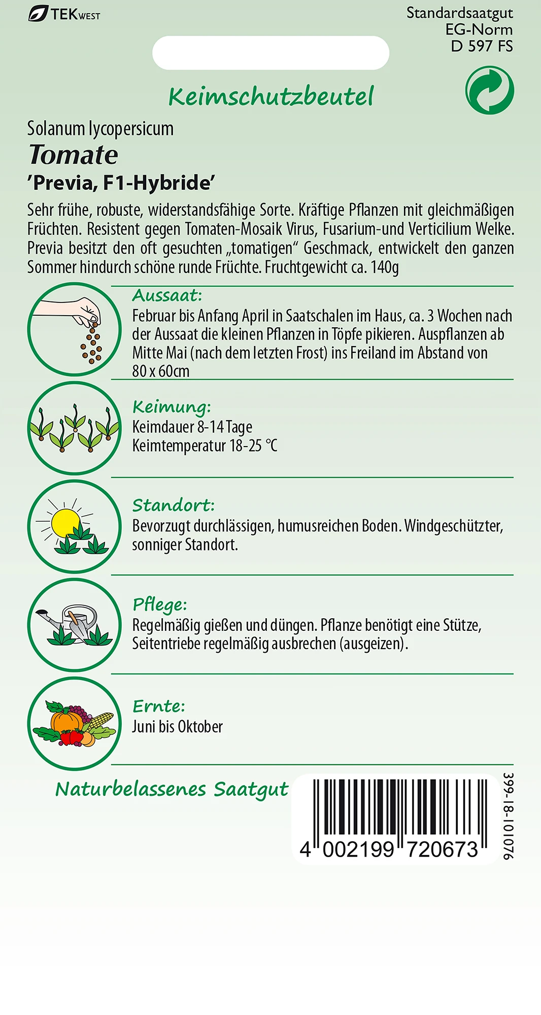 Tomate Previa F1-Hybride | Tomatensamen Von Samen Pfann 1 Tomate Previa F1-Hybride | Tomatensamen Von Samen Pfann