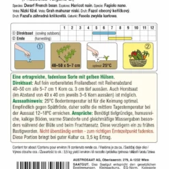 Buschbohnen Dior | BIO Buschbohnensamen Von Austrosaat