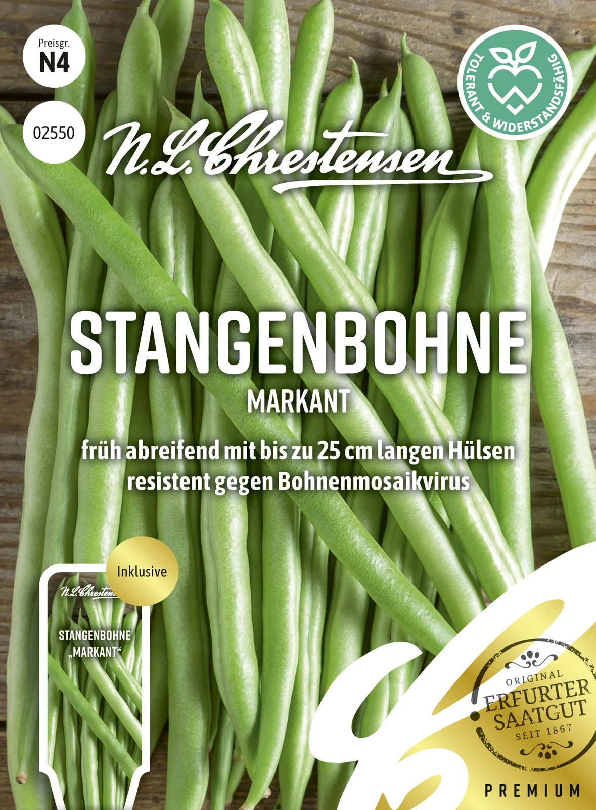 Stangenbohne Markant | Stangenbohnensamen Von N.L. Chrestensen 1 Stangenbohne Markant | Stangenbohnensamen Von N.L. Chrestensen