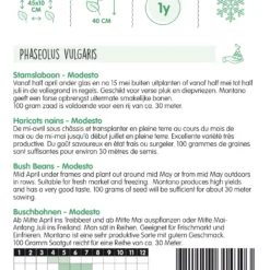 Buschbohnen Montano (100 G) | Buschbohnensamen Von Hortitops