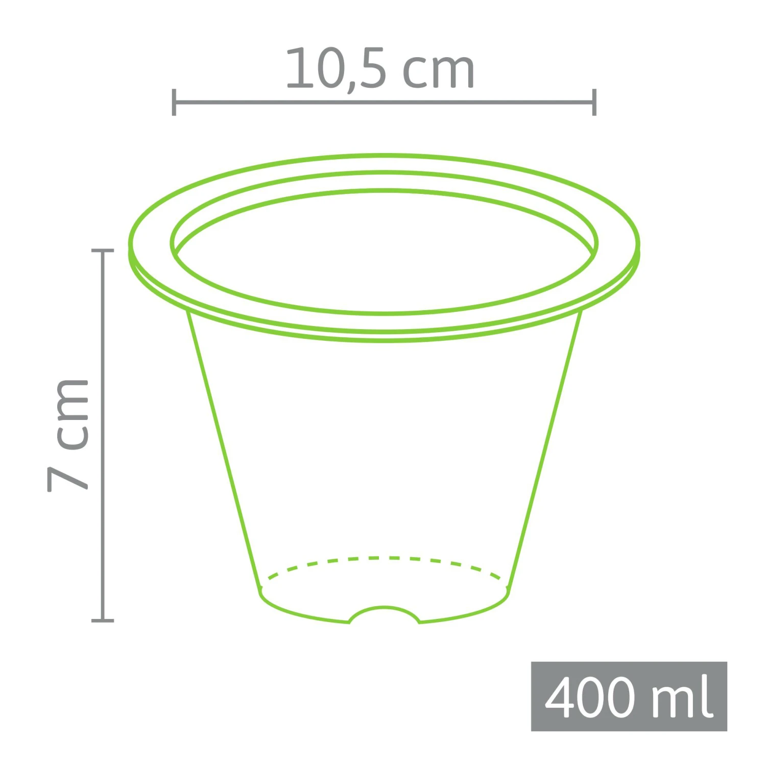 7 X 10,5 Cm Anzuchttopf NT Rund (800 Stück) | Anzuchttöpfe Von Fertil 2 7 X 10,5 Cm Anzuchttopf NT Rund (800 Stück) | Anzuchttöpfe Von Fertil – Bild 2