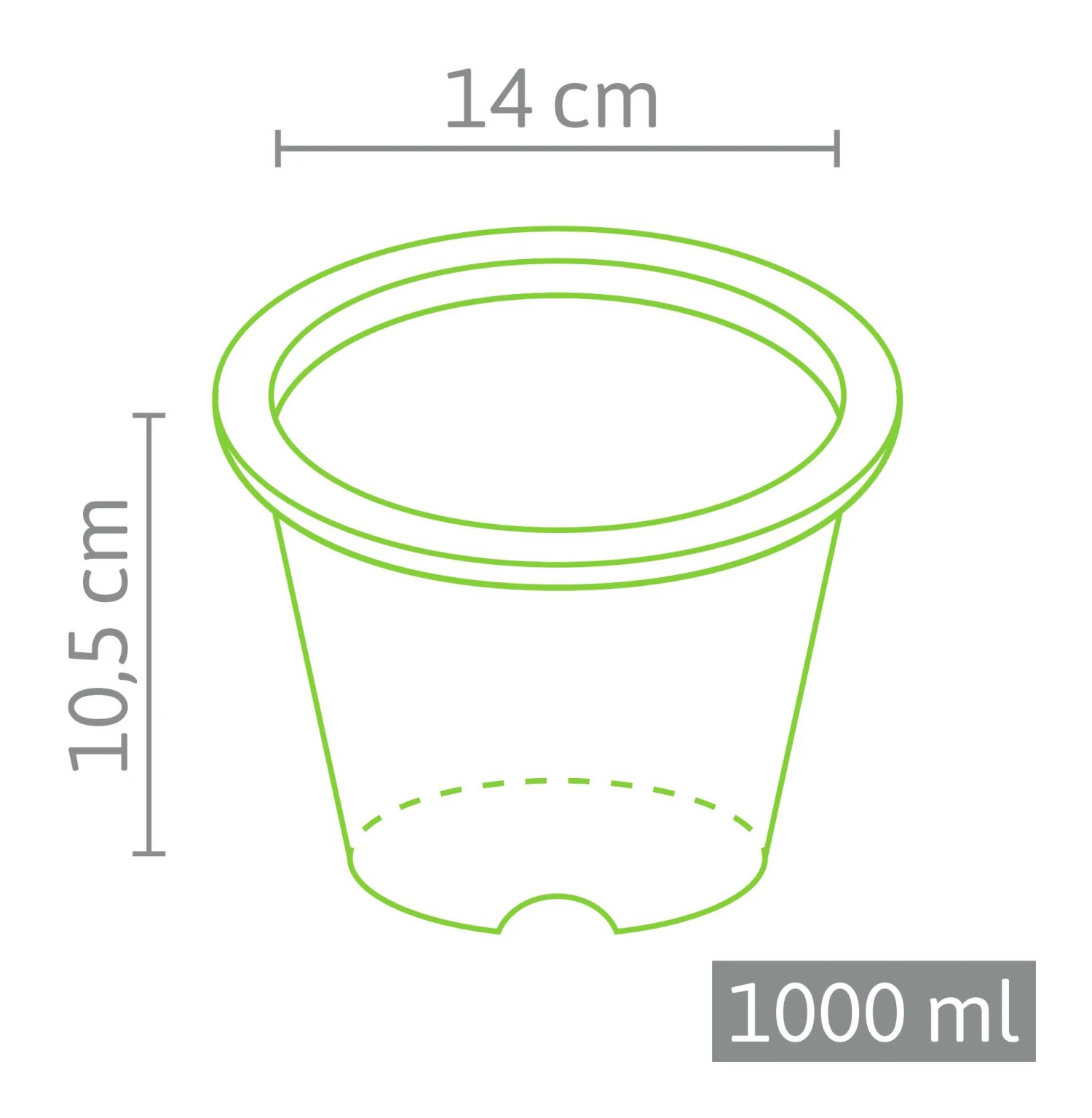 10,5 X 14 Cm Anzuchttopf NT Rund (484 Stück) | Anzuchttöpfe Von Fertil 3 10,5 X 14 Cm Anzuchttopf NT Rund (484 Stück) | Anzuchttöpfe Von Fertil – Bild 3