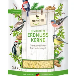 Geviertelte Erdnusskerne (2,5 Kg) | Vogelfutter Von ReNatura