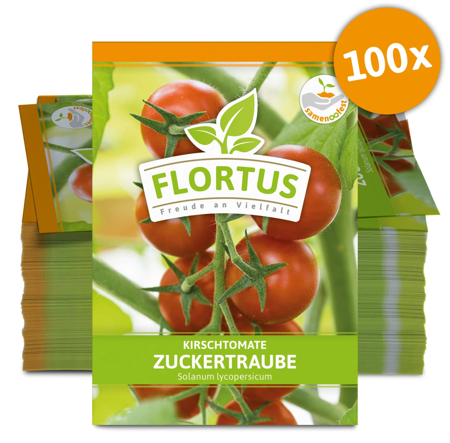 Kirschtomate Zuckertraube (100 Stück) | Kirschtomatensamen Von FLORTUS 1 Kirschtomate Zuckertraube (100 Stück) | Kirschtomatensamen Von FLORTUS