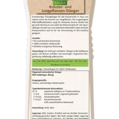 Kräuter- Und Jungpflanzendünger (500 Ml) | BIO Flüssigdünger Von Florissa