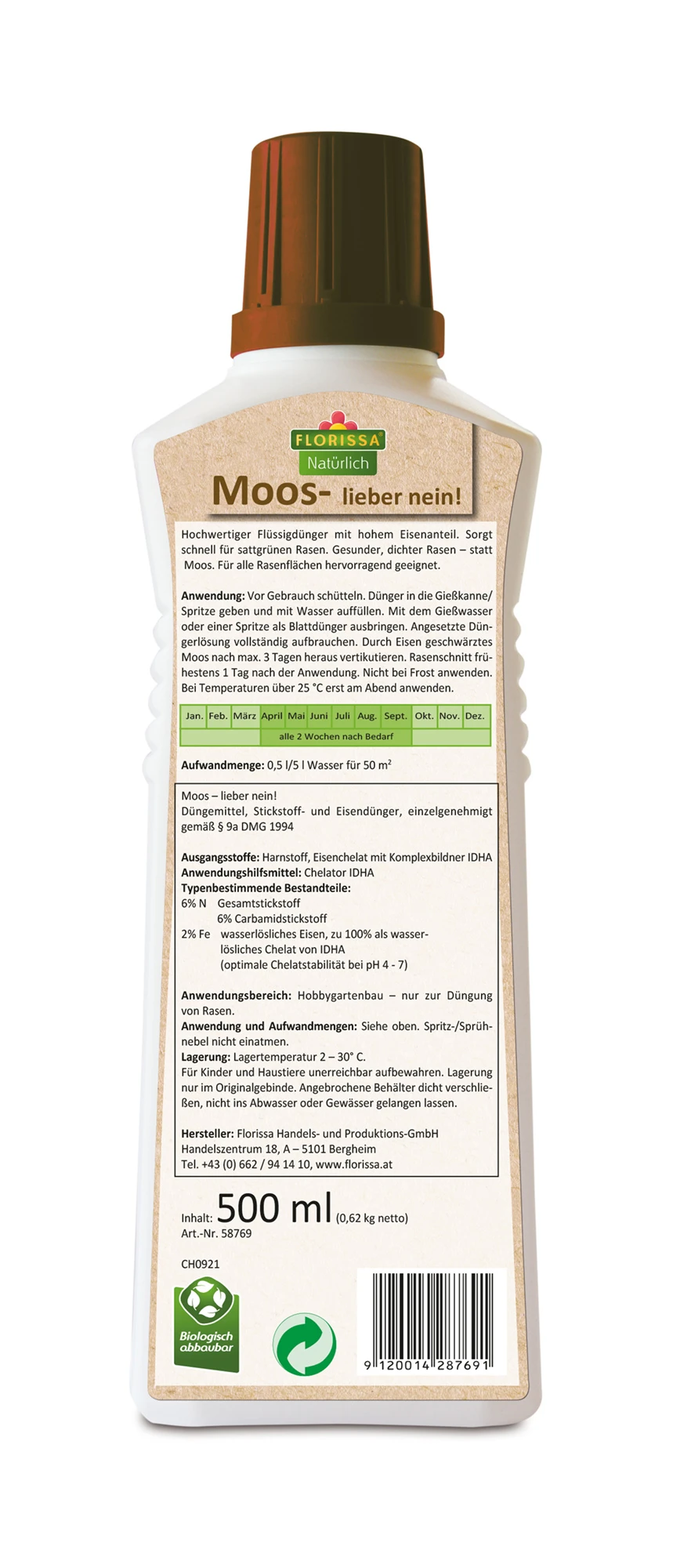 Moos - Lieber Nein! (500 Ml) | Unkraut, Moos & Algen Von Florissa 2 Moos - Lieber Nein! (500 Ml) | Unkraut, Moos & Algen Von Florissa – Bild 2