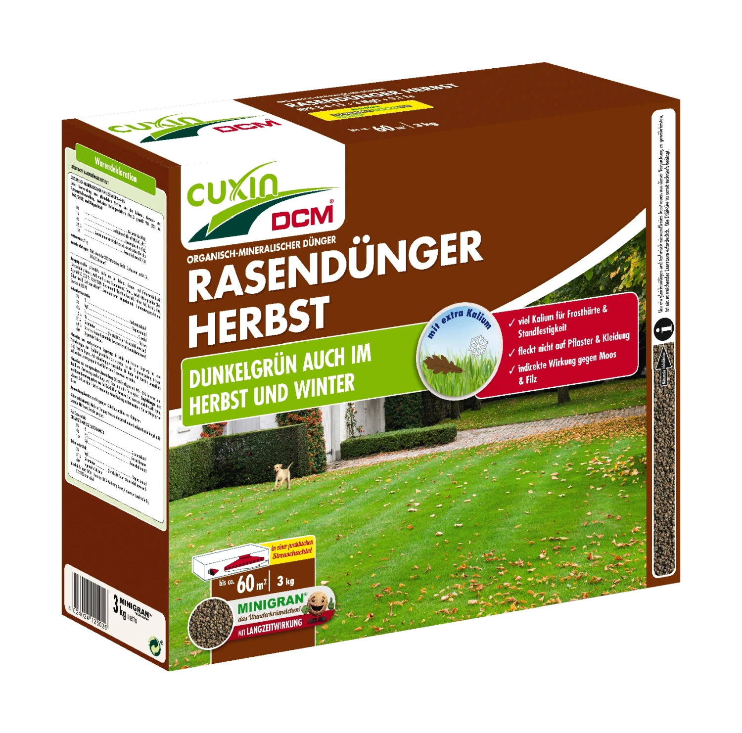 Rasendünger Herbst (3 Kg) | Rasendünger Von Cuxin DCM 1 Rasendünger Herbst (3 Kg) | Rasendünger Von Cuxin DCM