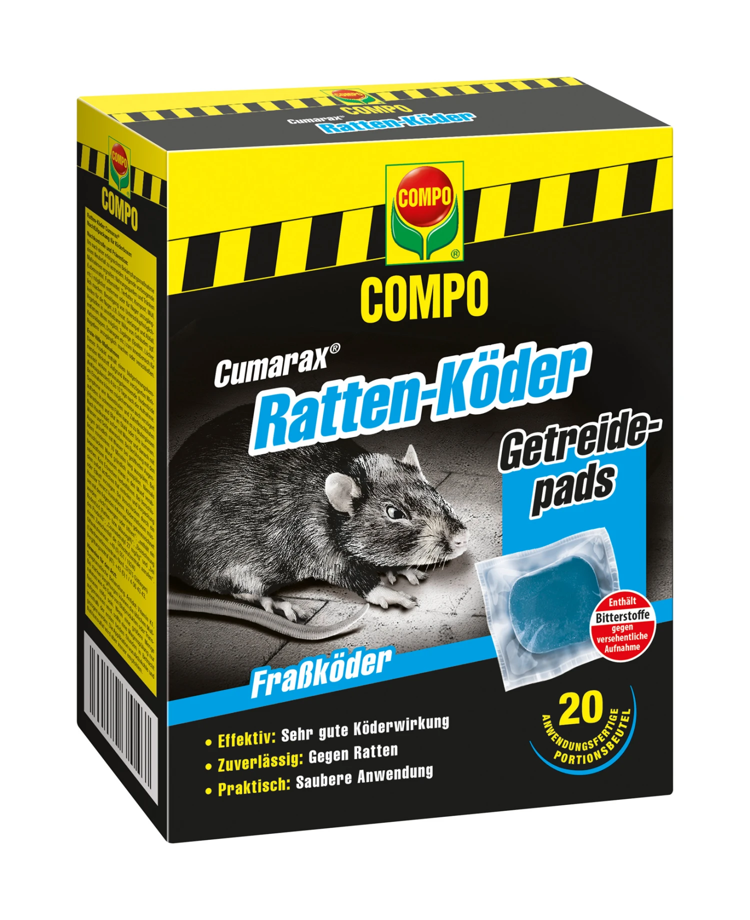 Ratten-Köder (200 G) | Fallen Und Fernhaltemittel Von COMPO 1 Ratten-Köder (200 G) | Fallen Und Fernhaltemittel Von COMPO