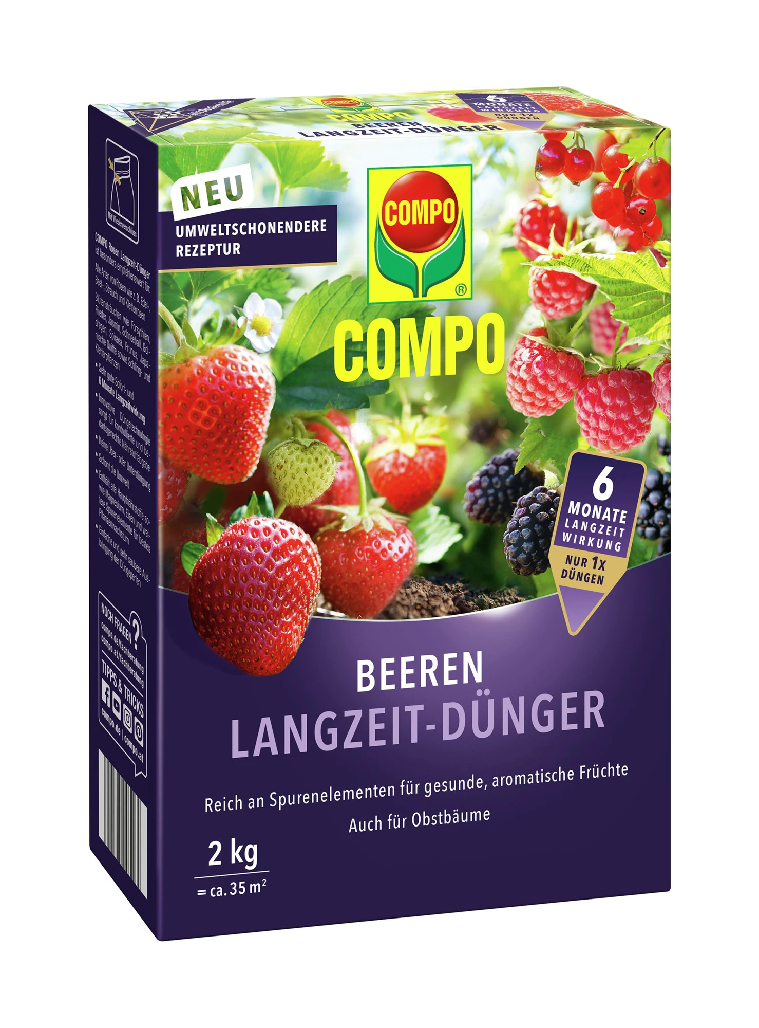 Beeren Langzeit-Dünger (2 Kg) | Dünger Von COMPO 1 Beeren Langzeit-Dünger (2 Kg) | Dünger Von COMPO