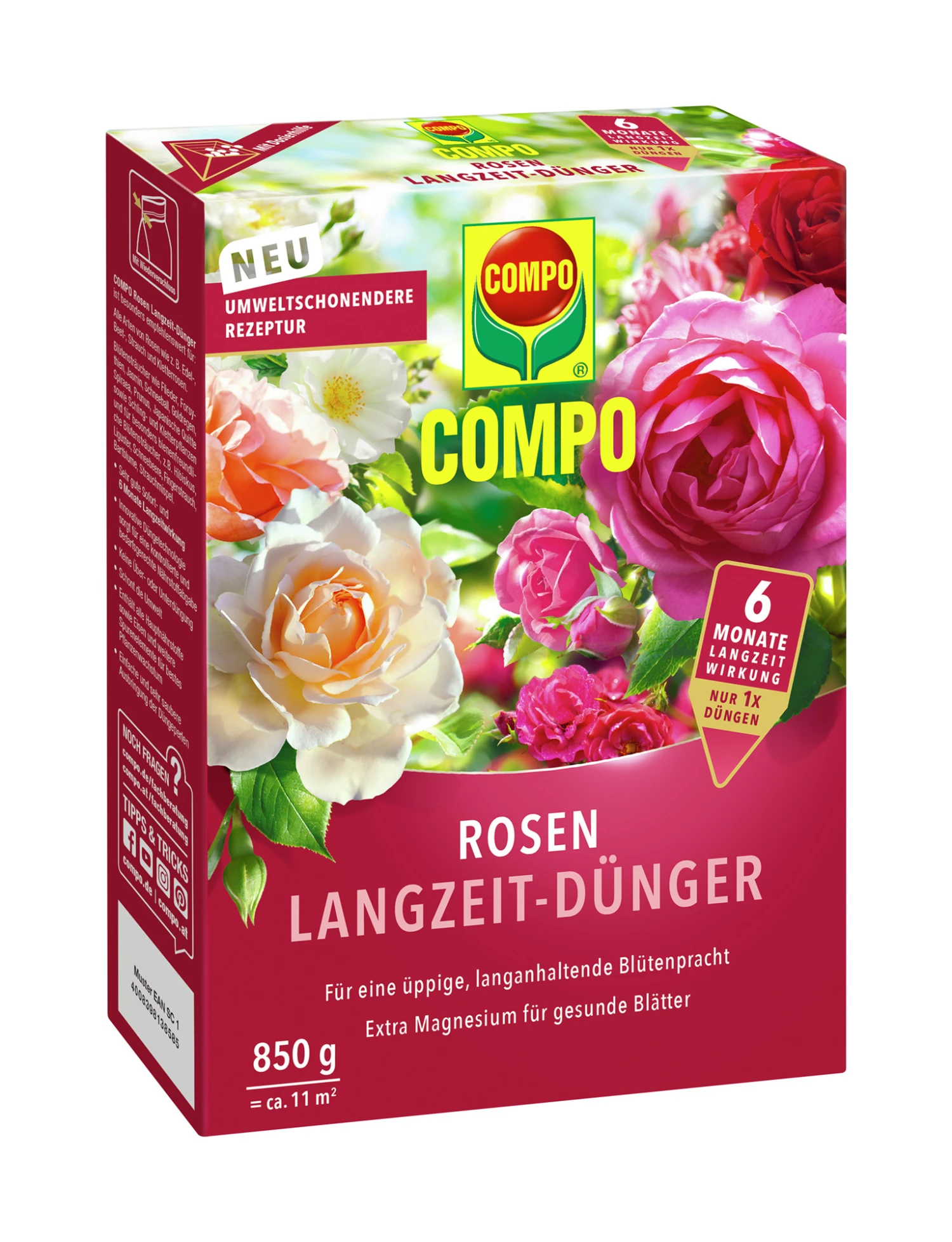 Rosen Langzeit-Dünger (850 G) | Dünger Von COMPO 1 Rosen Langzeit-Dünger (850 G) | Dünger Von COMPO