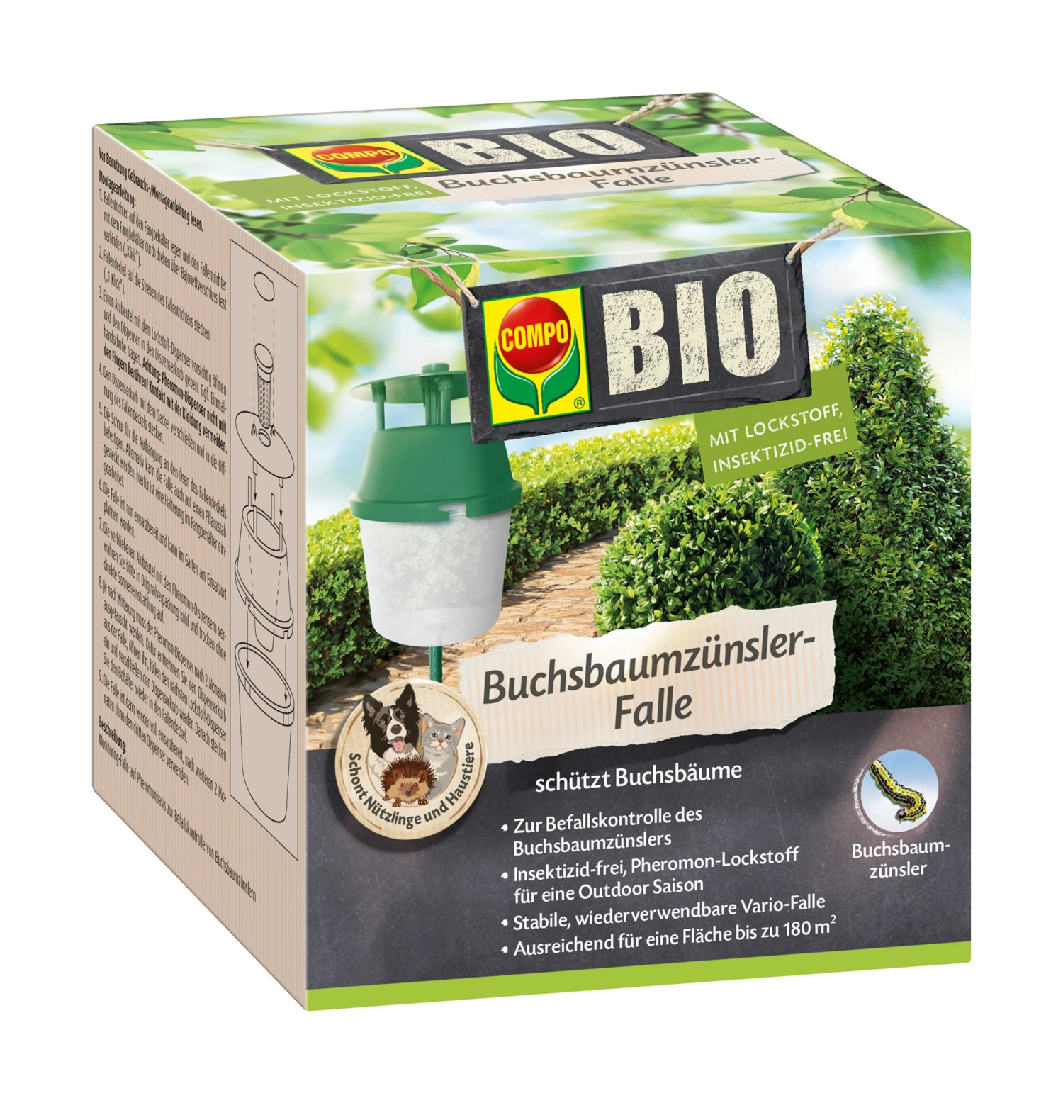 Buchsbaumzünsler Falle (1 Stück) | BIO Fallen Und Fernhaltemittel Von COMPO 1 Buchsbaumzünsler Falle (1 Stück) | BIO Fallen Und Fernhaltemittel Von COMPO