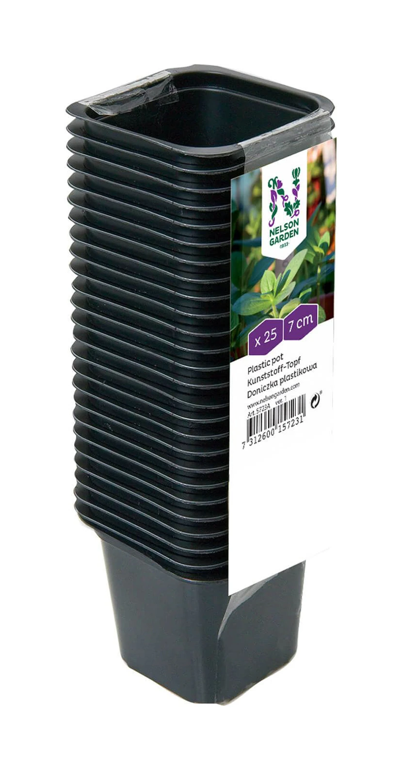 7 Cm Kunststofftöpfe Quadratisch (25 Stück) | Töpfe Von Nelson Garden 1 7 Cm Kunststofftöpfe Quadratisch (25 Stück) | Töpfe Von Nelson Garden
