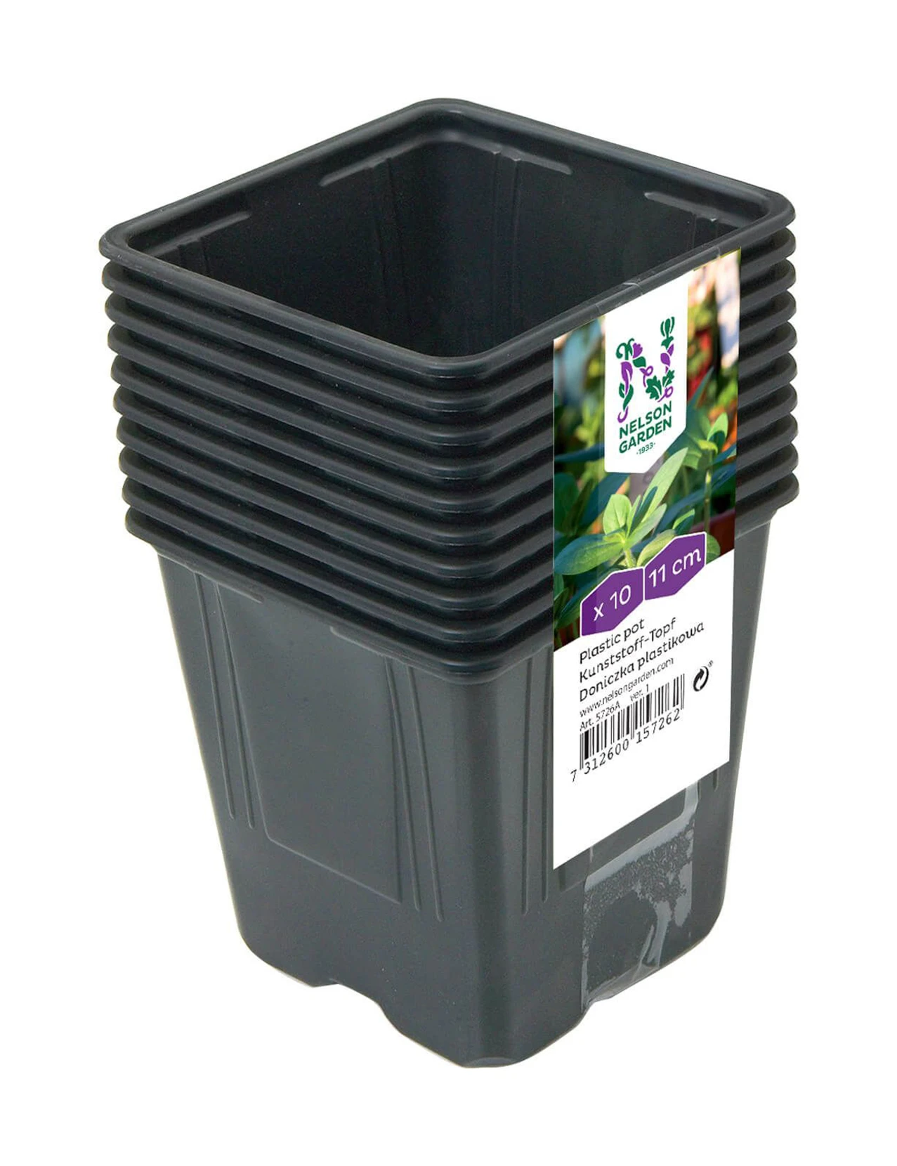 11 Cm Kunststofftöpfe Quadratisch (10 Stück) | Töpfe Von Nelson Garden 1 11 Cm Kunststofftöpfe Quadratisch (10 Stück) | Töpfe Von Nelson Garden