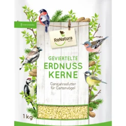 Geviertelte Erdnusskerne (1 Kg) | Vogelfutter Von ReNatura