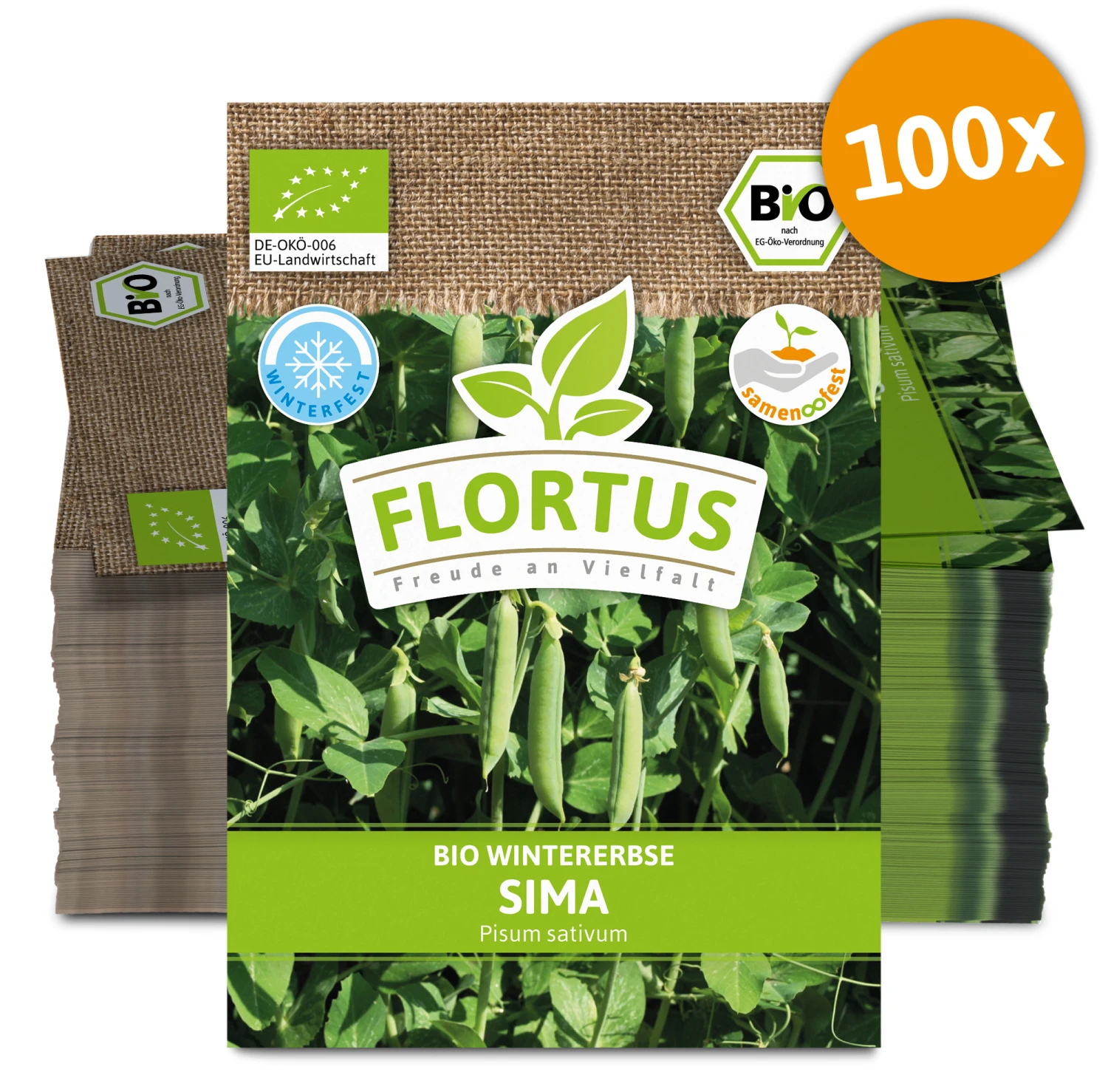 Wintererbse Sima (100 Tütchen) | BIO Markerbsensamen Von FLORTUS 2 Wintererbse Sima (100 Tütchen) | BIO Markerbsensamen Von FLORTUS – Bild 2