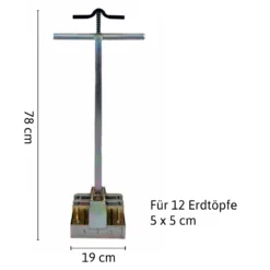 Erdballenpresse Multi 12 Soil Blocker | Erdtopfpressen Von Ladbrooke Soil Blockers -Baum Freude Verkäufe 551995 Erdballenpresse Multi 12 Soil Blocker LADMUL12 lsb 2