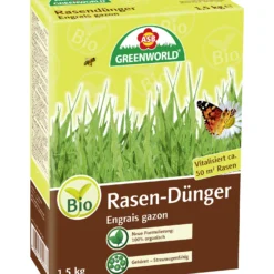 Rasendünger (1,5 Kg) | BIO Rasendünger Von ASB Greenworld