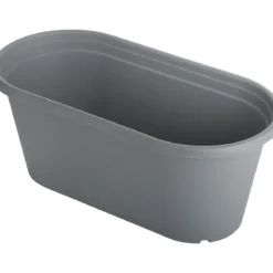 60 Cm Ovaler Blumentrog Anthrazit | Töpfe Von Clever Pots