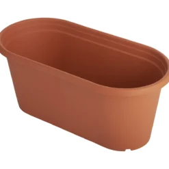60 Cm Ovaler Blumentrog Terrakotta | Töpfe Von Clever Pots
