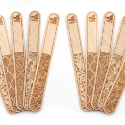 Holzstecketiketten Mit Lasergravur (10 Stück) | Pflanzenetiketten Von FLORTUS