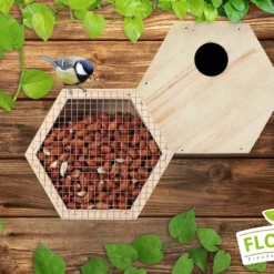 Vogelfutterhaus Und Nistkasten Set | Vogelzubehör &amp; Vogelbedarf Von FLORTUS -Baum Freude Verkäufe 555061 Vogelfutterhaus und Nistkasten Set 2000 0789 BUNDLE 5