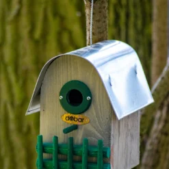 Nistkasten Rundhaus Teak | Vogelhäuser Von Dobar -Baum Freude Verkäufe 555830 Nistkasten Rundhaus Teak 22413FSCe dr 2