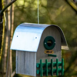 Nistkasten Rundhaus Teak | Vogelhäuser Von Dobar -Baum Freude Verkäufe 555830 Nistkasten Rundhaus Teak 22413FSCe dr 3