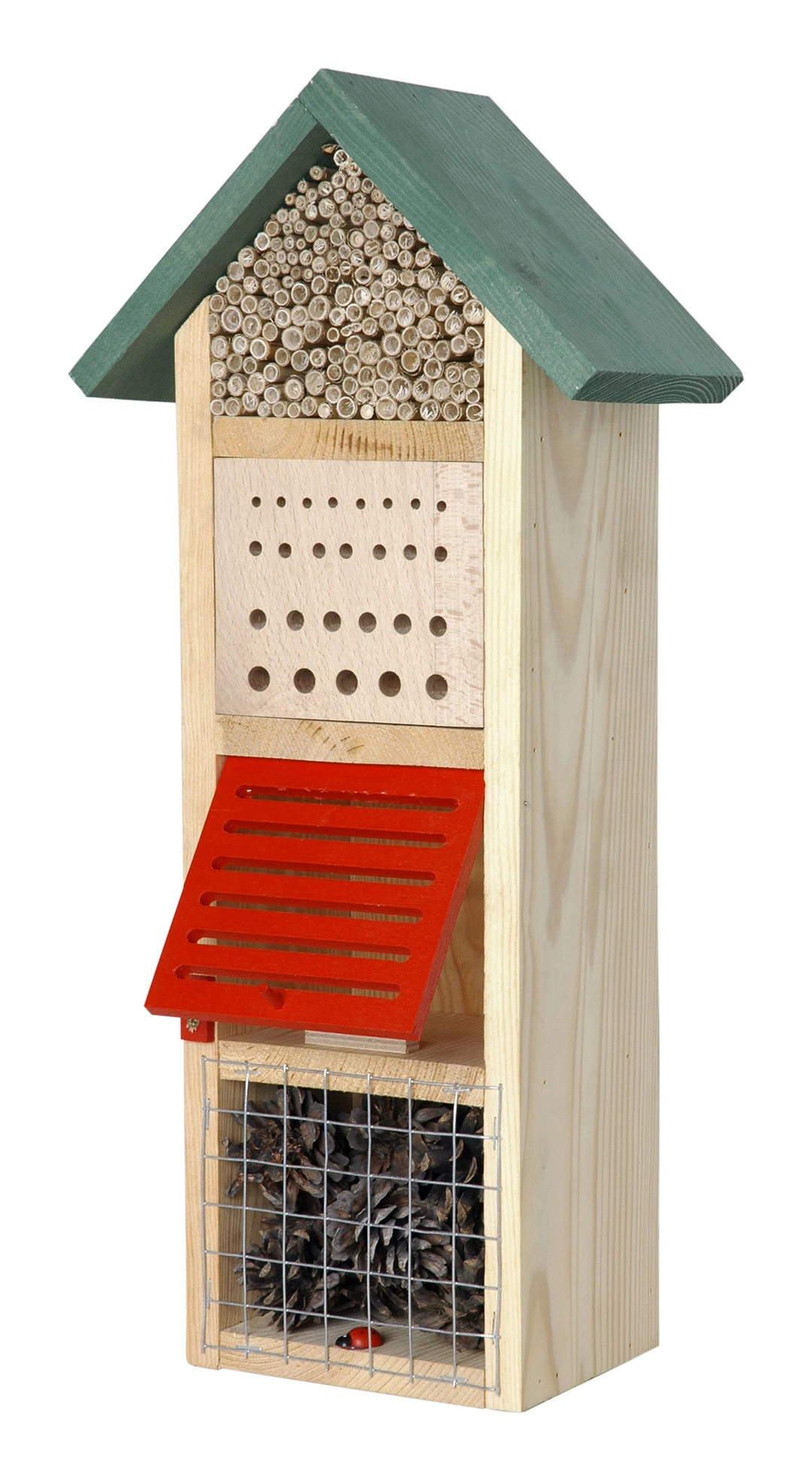 Insektenhotel Mit Grünem Spitzdach | Insektenhotels Von Dobar 1 Insektenhotel Mit Grünem Spitzdach | Insektenhotels Von Dobar