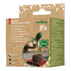 36 Mm Kokos Quelltabletten (20 Stück Im Karton) | Kokos Quelltabletten Von Romberg