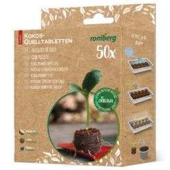 36 Mm Kokos Quelltabletten (50 Stück Im Karton) | Kokos Quelltabletten Von Romberg
