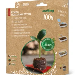 36 Mm Kokos Quelltabletten (100 Stück Im Karton) | Kokos Quelltabletten Von Romberg