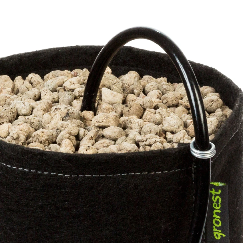 Gronest Stofftopf, Schwarz, 15 L | Blumentopf 3 Gronest Stofftopf, Schwarz, 15 L | Blumentopf – Bild 3